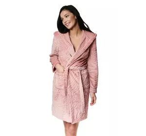Жіночий халат HENDERSON LADIES 39315 теплий халат з вушками на капюшоні S, M